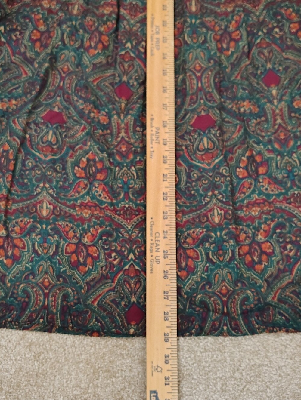 Vintage Miss Dorby 2 Piece Paisley Dress Womens 16P Cottage Core Dark Boho Chic - Picture 8 of 8